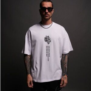 NWT DARC SPORT "PREMIUM" OVERSIZED TEE IN WHITE SIZE L